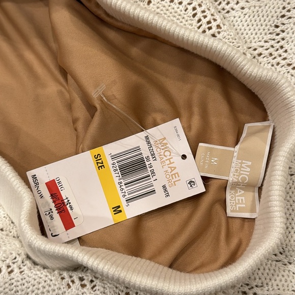 NWT Michael Kors jacquard short-sleeve and pencil skirt M/Bone set - Picture 5 of 7